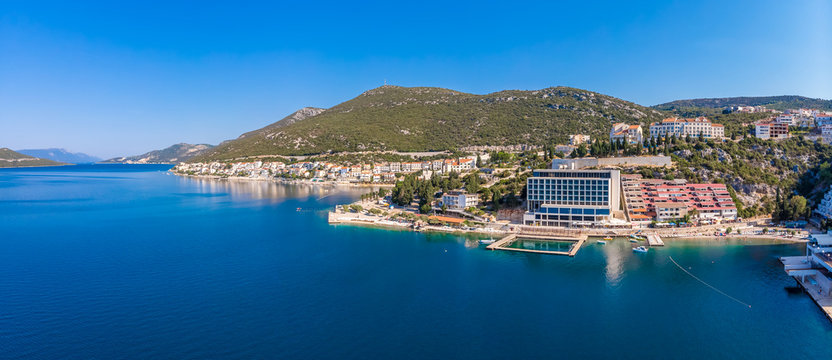 View of Bosnian city of Neum in summer