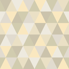 Seamless pattern of triangles is very light and delicate hues