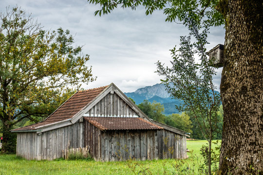 old wooden hut