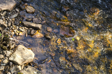 Small mountains creek