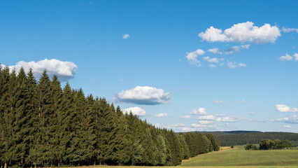 Landschaft im Erzgebirge