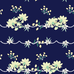 Abstract elegance pattern with floral background.