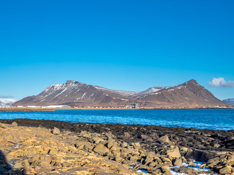 Peninsula in Akranes, Iceland