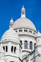 Obraz premium The Sacre Coeur Basilica at the Montmartre hill in Paris France