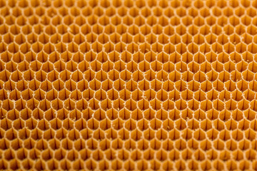 Close up view of a High Temperature Honeycomb Sandwich Raw Material