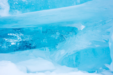 Ice of Lake Baikal