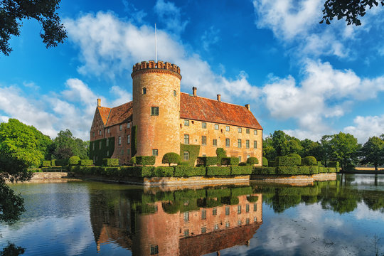 Vittskövle Castle In Kristianstad Municipality, Scania, In Southern Sweden.