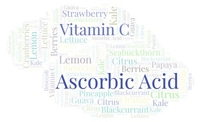 Ascorbic Acid word cloud.