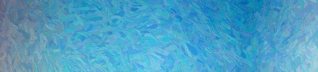 Blue and red Impasto with long brush strokes in banner shape background illustration.