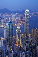 Foto op Plexiglas Hong Kong at Twilight Vertical © Colin & Linda McKie