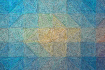 blue, red and vanilla Textured Impasto background illustration.