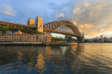 Naklejka premium Sydney Harbour Bridge Australia Spectacular Early Morning Light