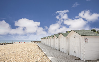 Bathing Huts at Eastbourne, East Sussex