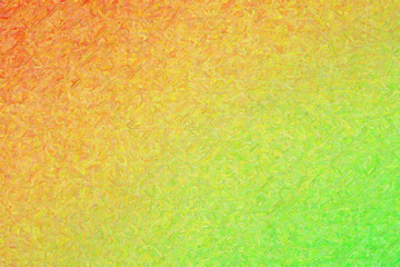 Orange and green Impressionism Impasto background illustration.