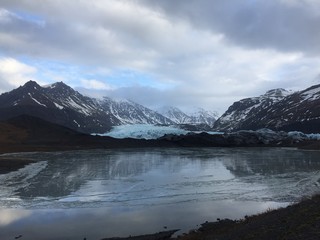 Fototapeta na wymiar Incredible view of Icelandic glacier 