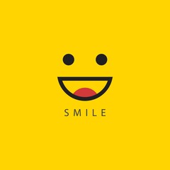 Smile Vector Template Design Illustration