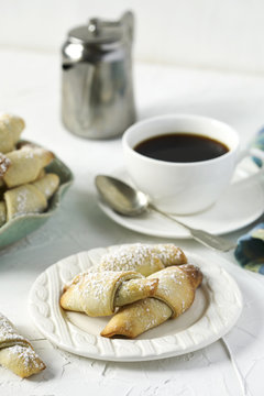 Rugelach with chocolate filling