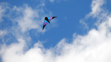 flying kite at Tempelhofer Feld, Berlin, Germany