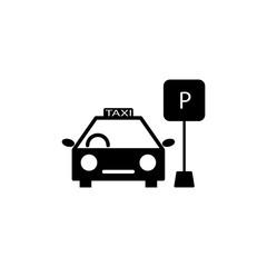Parking outline taxi icon transport of visit