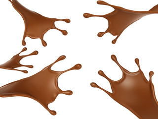 Dark chocolate side splash set