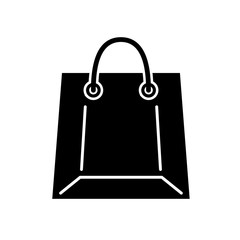 Shopping bag pack symbol icon, simple style