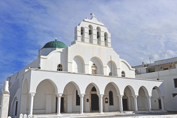 Fototapeta na wymiar Cathedral of Chora town