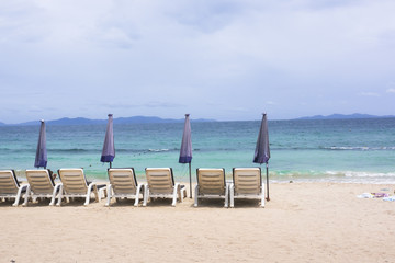 Chiars on the beach