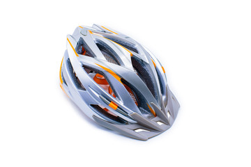 helmet bicycle on white background or isolated