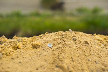 Beach with sand.