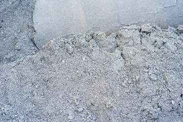 grey cement powder texture before mix to concrete