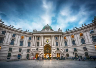 Gordijnen View of the evening Hofburg palace. Vienna. Austria. © Tryfonov