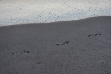 Footprints in the sand