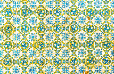 Vintage azulejos, traditional Portuguese tiles