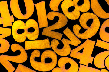 Background of numbers. from zero to nine. Background with numbers. Numbers texture