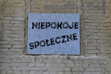 Fototapeta premium Niepokoje społeczne