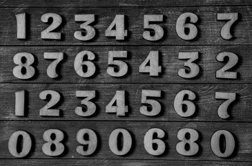 Background of numbers. from zero to nine. Background with numbers. Numbers texture