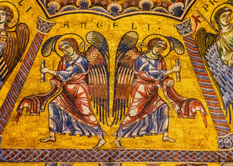 Angels Bible Mosaic Dome Bapistry Saint John Florence Italy