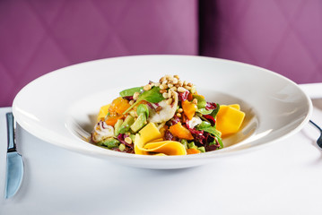 fresh salad wiht mango