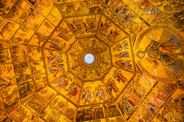 Jesus Christ Angels Mosaic Dome Bapistry Saint John Florence Italy