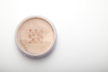 natural cosmetics loose face powder jar brush makeup beauty & health