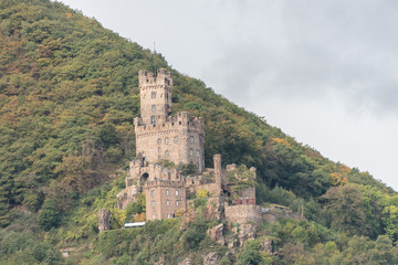 Fototapeta na wymiar Sight & Castles along the Rhine River, Germany