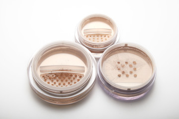 natural cosmetics loose face powder jar brush makeup beauty & health
