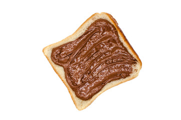 bread with chocolate paste