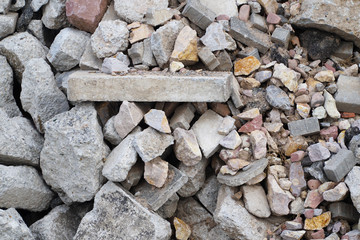 Hintergrund Steine auf Baustelle