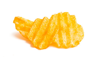 potato chips isolated