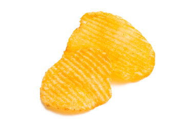 potato chips isolated