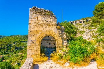 Chateau de Philippe de Cabassolle situated in Fontaine de Vaucluse village in France