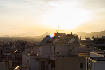 Obraz premium Rooftops in Athens, Greece
