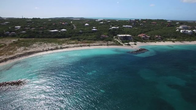 Aerial, tropical Turks and Caicos
