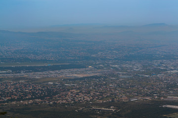 Mountain view of Athens